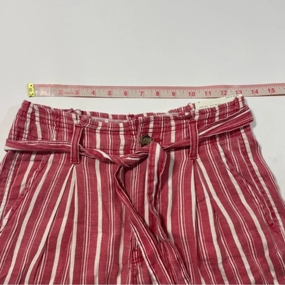 New American Eagle PaperBag Shorts Size 2 Linen Blend - Picture 6 of 7